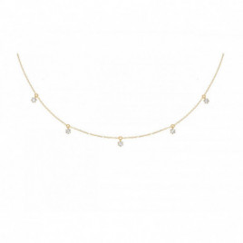 Collier OR Jaune 750 ml Diamants