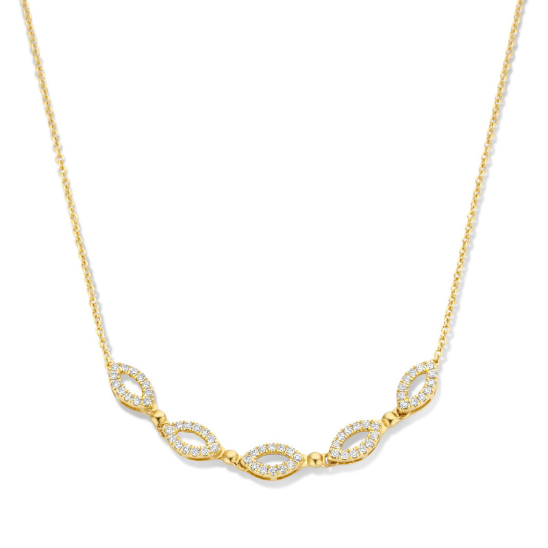 Collier OR Jaune 750 ml Diamants