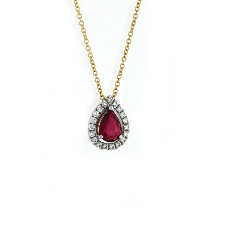 Collier OR Jaune 750 ml Diamants & Rubis Collier OR Jaune 750 ml Diamants & Rubis