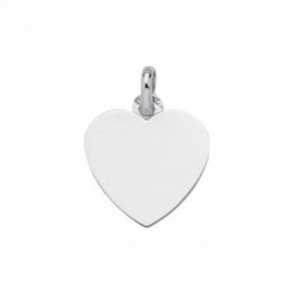 Pendentif OR Blanc 750 ml Cœur
