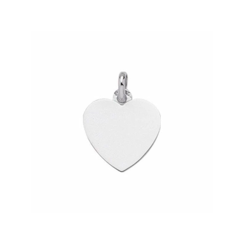 Pendentif OR Blanc 750 ml Cœur