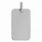 Pendentif OR Blanc 750 ml Plaque rectangulaire Pendentif OR Blanc 750 ml Plaque rectangulaire