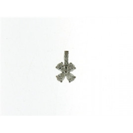 Pendentif OR Blanc 750 ml Diamants