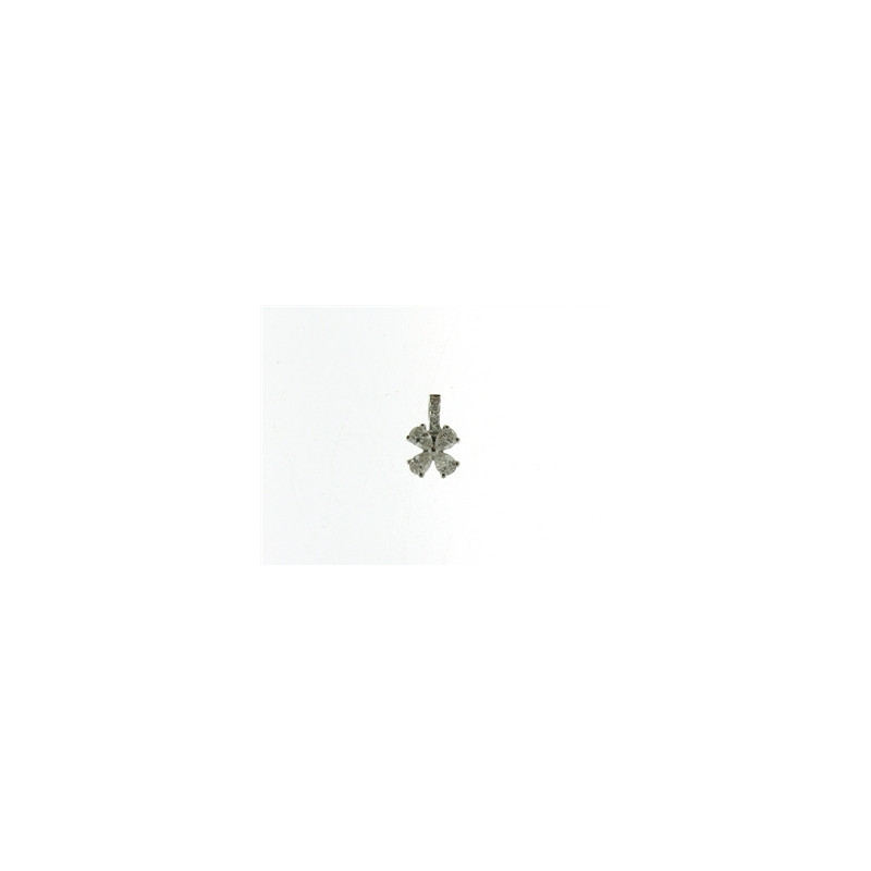 Pendentif OR Blanc 750 ml Diamants