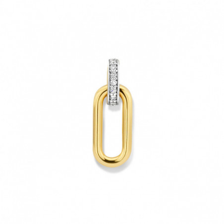 Pendentif OR Jaune et Blanc 750 ml Diamants