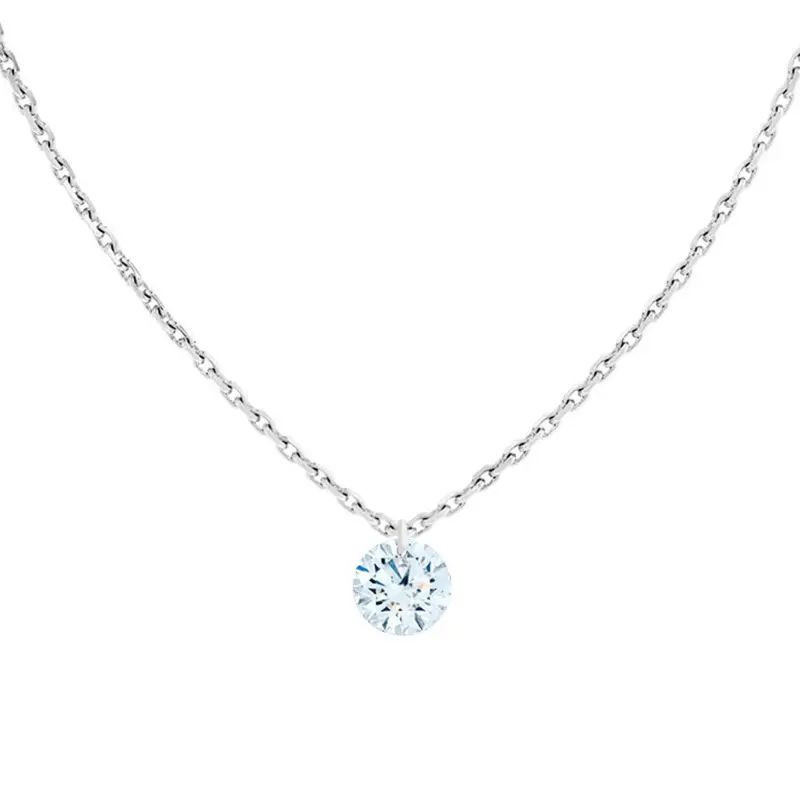 Collier OR Blanc 750 ml Diamant Percé