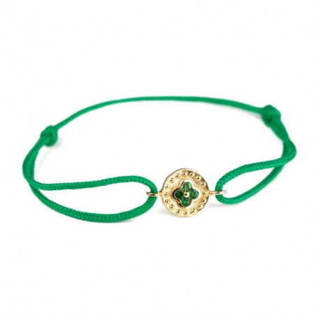 Bracelet TRÈFLE OR Jaune 750 ml Tsavorites