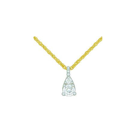 Collier OR Jaune et Blanc 750 ml Diamant