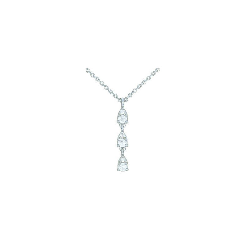 Collier OR Blanc 750 ml Diamants Collier OR Blanc 750 ml Diamants