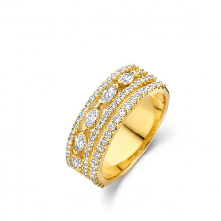 Bagues OR Jaune 750 ml Diamants
