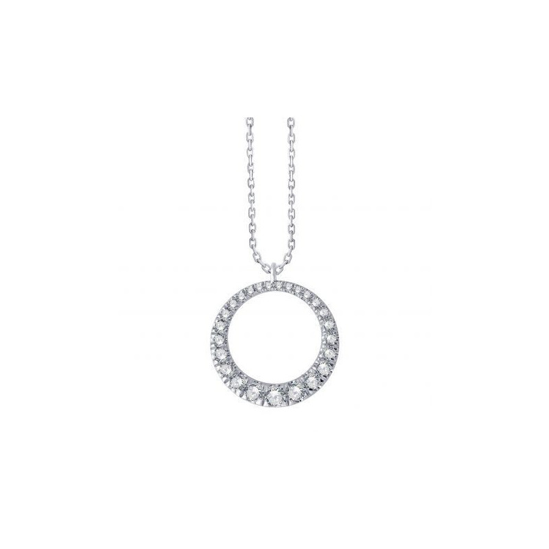 Collier OR Blanc 750 ml Diamants