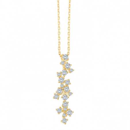 Collier OR Jaune 750 ml Diamants