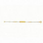 Bracelet Identité bébé  OR Jaune et Blanc 750 ml