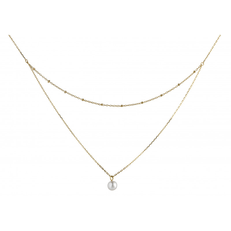 Collier OR Jaune 750 ml Perle d'eau douce