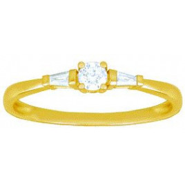 Bague Solitaire OR Jaune 750 ml