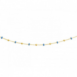 Collier OR Jaune 750 ml Boules bleues
