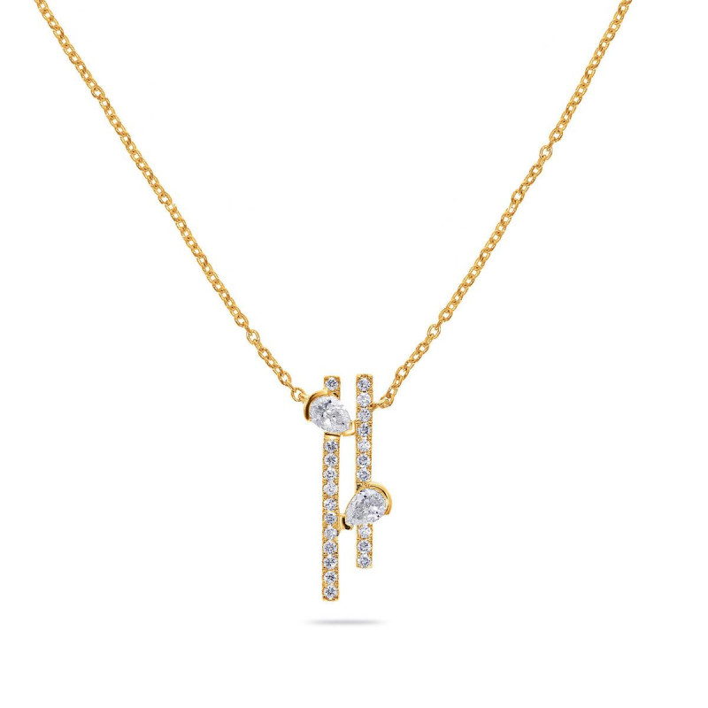 Collier OR Jaune 750 ml Diamants
