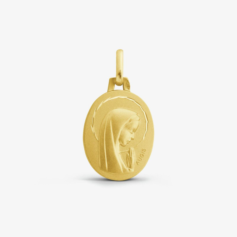 Médaille Vierge Priante OR Jaune 750 ml