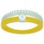 Bague OR Jaune et Blanc 750 ml Diamants