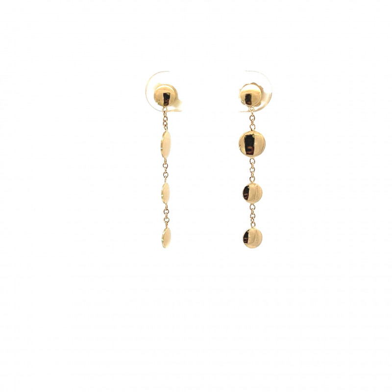 Boucles d'oreilles OR Jaune 750 ml