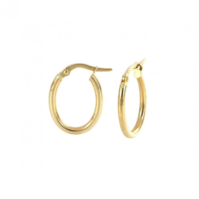 Boucles d'oreilles Créoles OR Jaune 750 ml