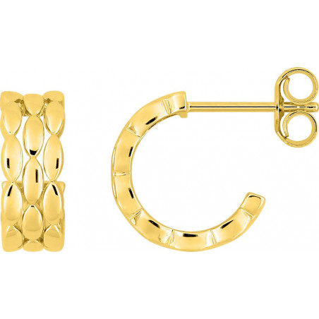 Boucles d'oreilles Demi-créoles OR Jaune 750 ml