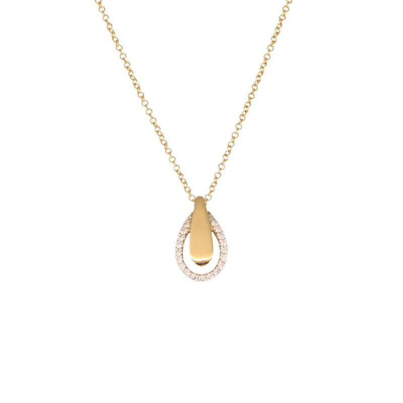 Collier OR Jaune 750 ml Diamants