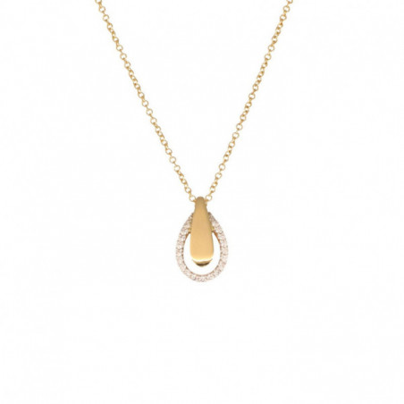 Collier OR Jaune 750 ml Diamants