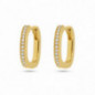 Boucles d'oreilles Créoles OR Jaune 750 ml Diamants Boucles d'oreilles Créoles OR Jaune 750 ml Diamants