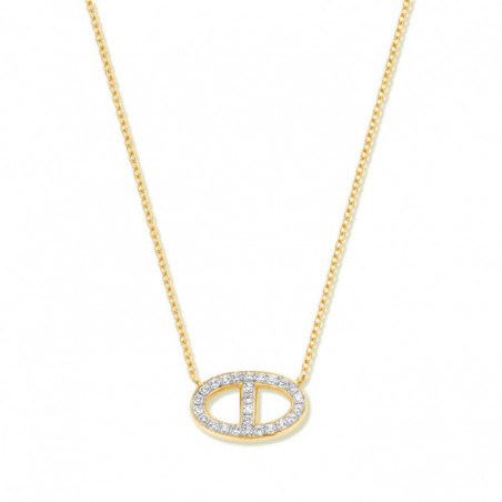 Collier OR Jaune 750 ml Diamants