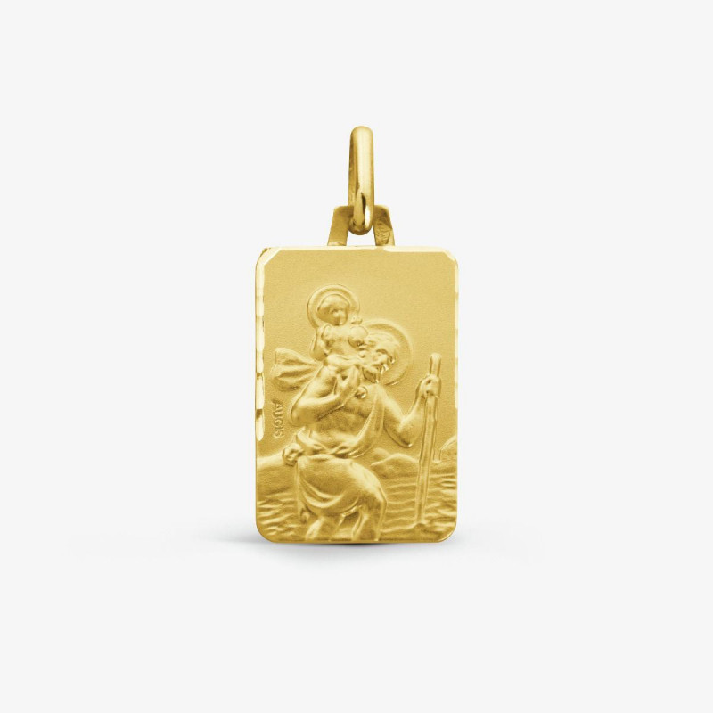 Médaille baptême Saint Christophe - Traversée du fleuve OR Jaune 750 ml Médaille baptême Saint Christophe - Traversée du fleuve OR Jaune 750 ml