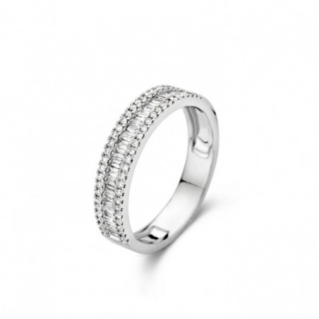 Bague OR Blanc 750 ml Diamants