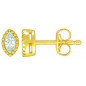 Boucles d'oreilles OR Jaune 750 ml Diamants