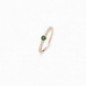 Bague OR jaune 750 ml Diamants & Tourmaline verte Bague OR jaune 750 ml Diamants & Tourmaline verte